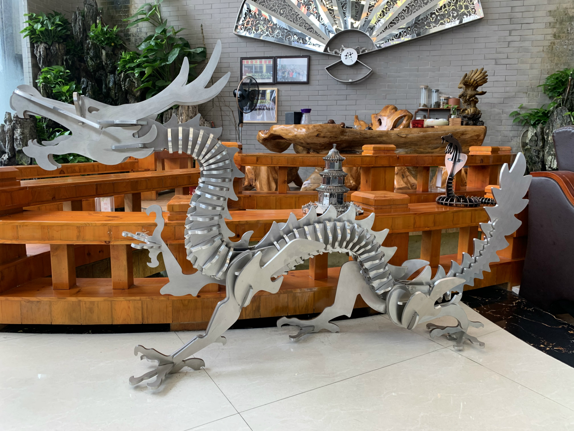 不锈钢大型龙工艺品